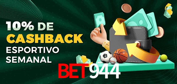 10% de bônus de cashback na bet944